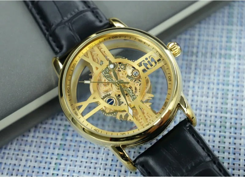 Durchsichtige Leder Armbanduhr "Moda Rotondo no. 224" - PITANI