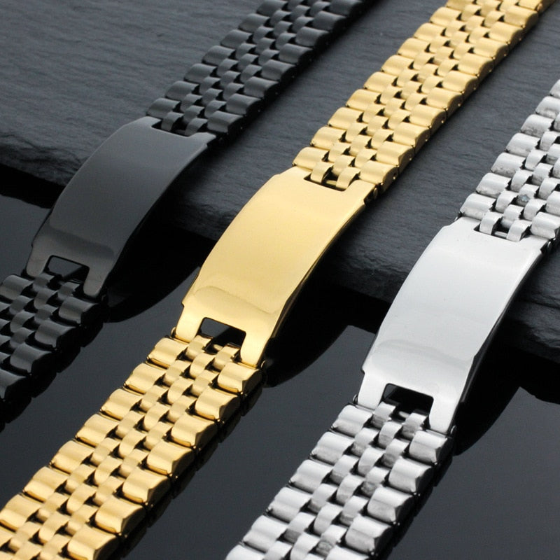 Personalisiertes Edelstahl Armband "Bel braccialetto liscio no.196" - PITANI