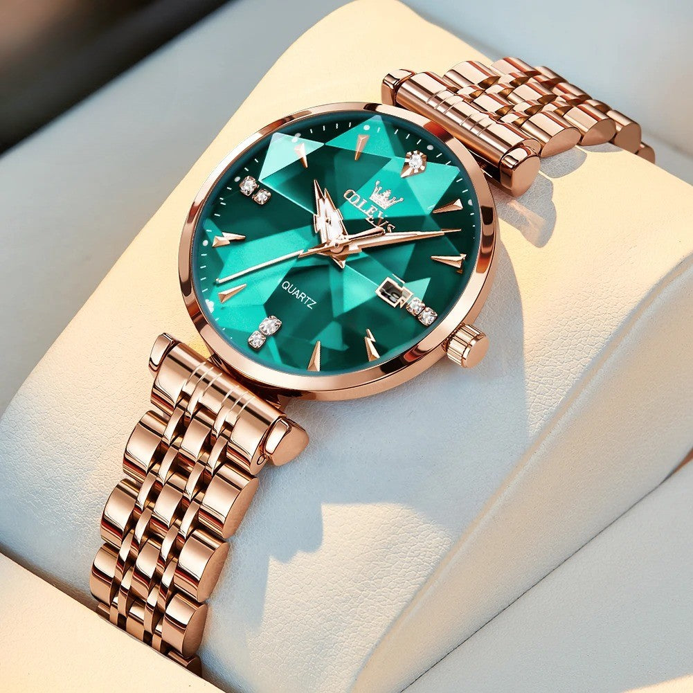 Edelstahl Armbanduhr "Orologio Da Donna Al Quarzo Con Diamanti no.3084" - PITANI