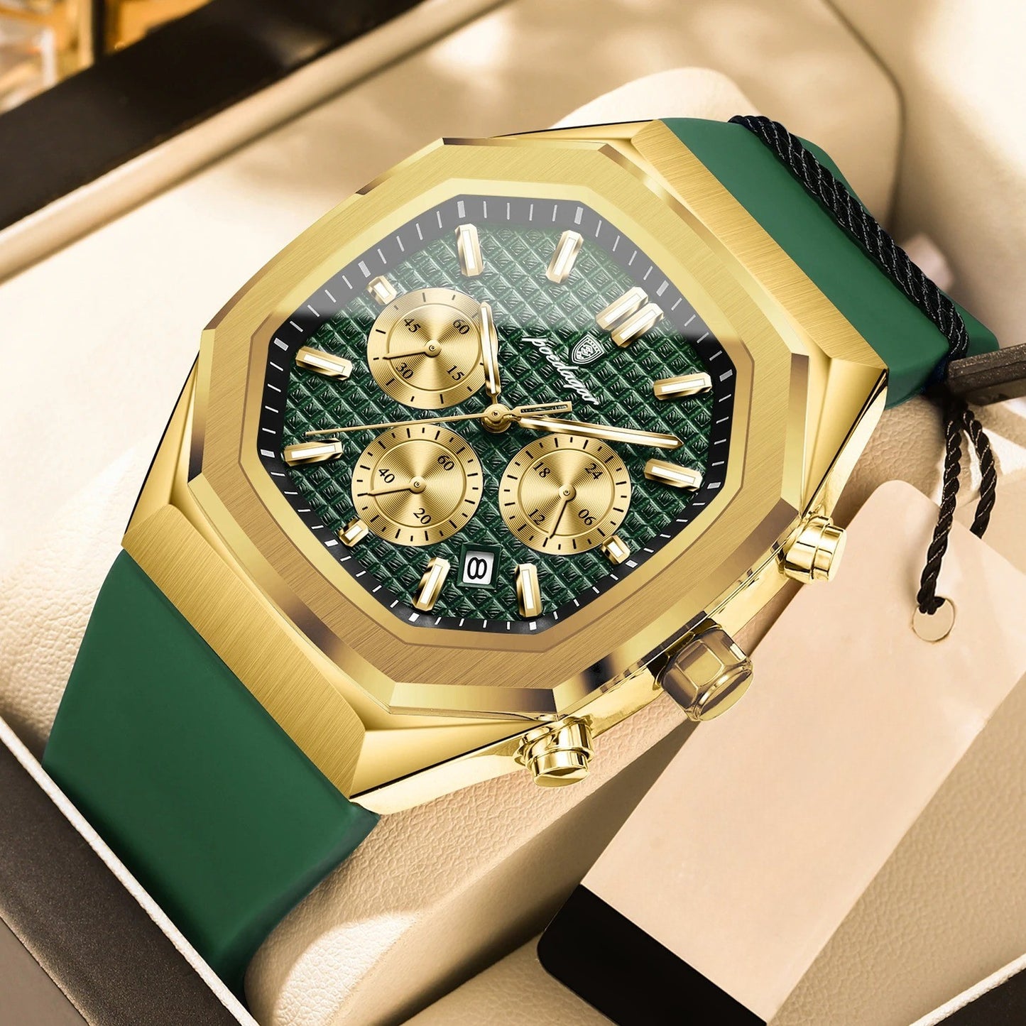 Edelstahl Armbanduhr "Cronografo Data Uomo no.413" - PITANI