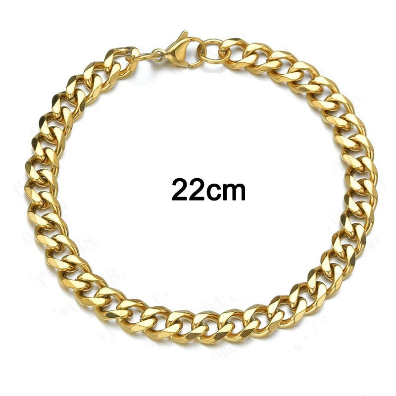 Edelstahl Armband "Bracciale a Catena Cubana no.524" - PITANI