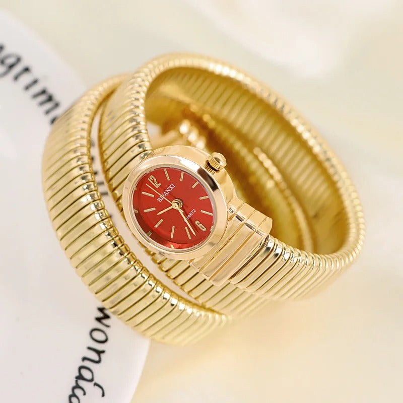 Schlangenform Edelstahl Armbanduhr "Quarzo A Forma no.148" - PITANI