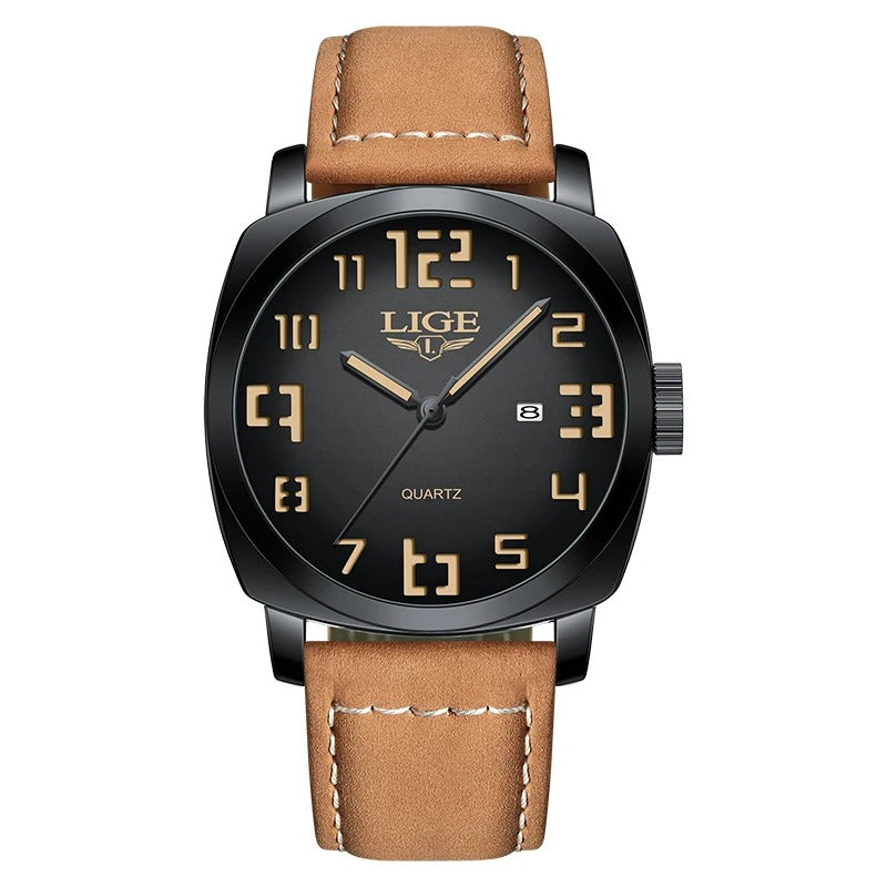Leder Armbanduhr "Orologi Cinturino In Pelle Calendario no.429" - PITANI