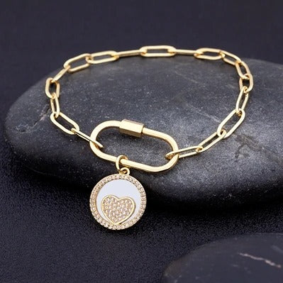 Edelstahl Mond Sterne Armband "Zircone Stella Luna no.545" - PITANI