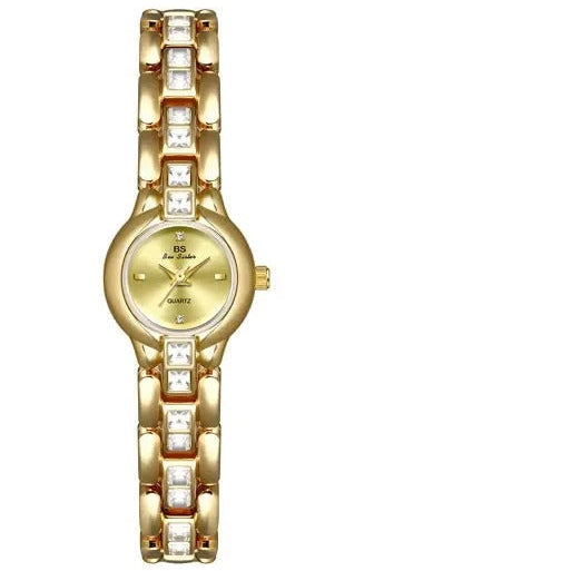 Schlicht glitzernde Edelstahl Armbanduhr "Gioiello Diamante Quadrato no.3161" - PITANI