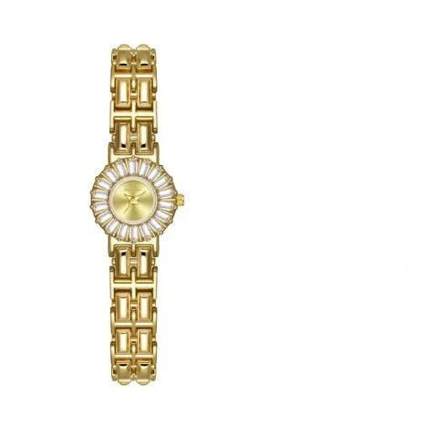 Edelstahl Armbanduhr mit Kristalloptik Lünette "Quarzo Classico Impermeabile no.3172" - PITANI