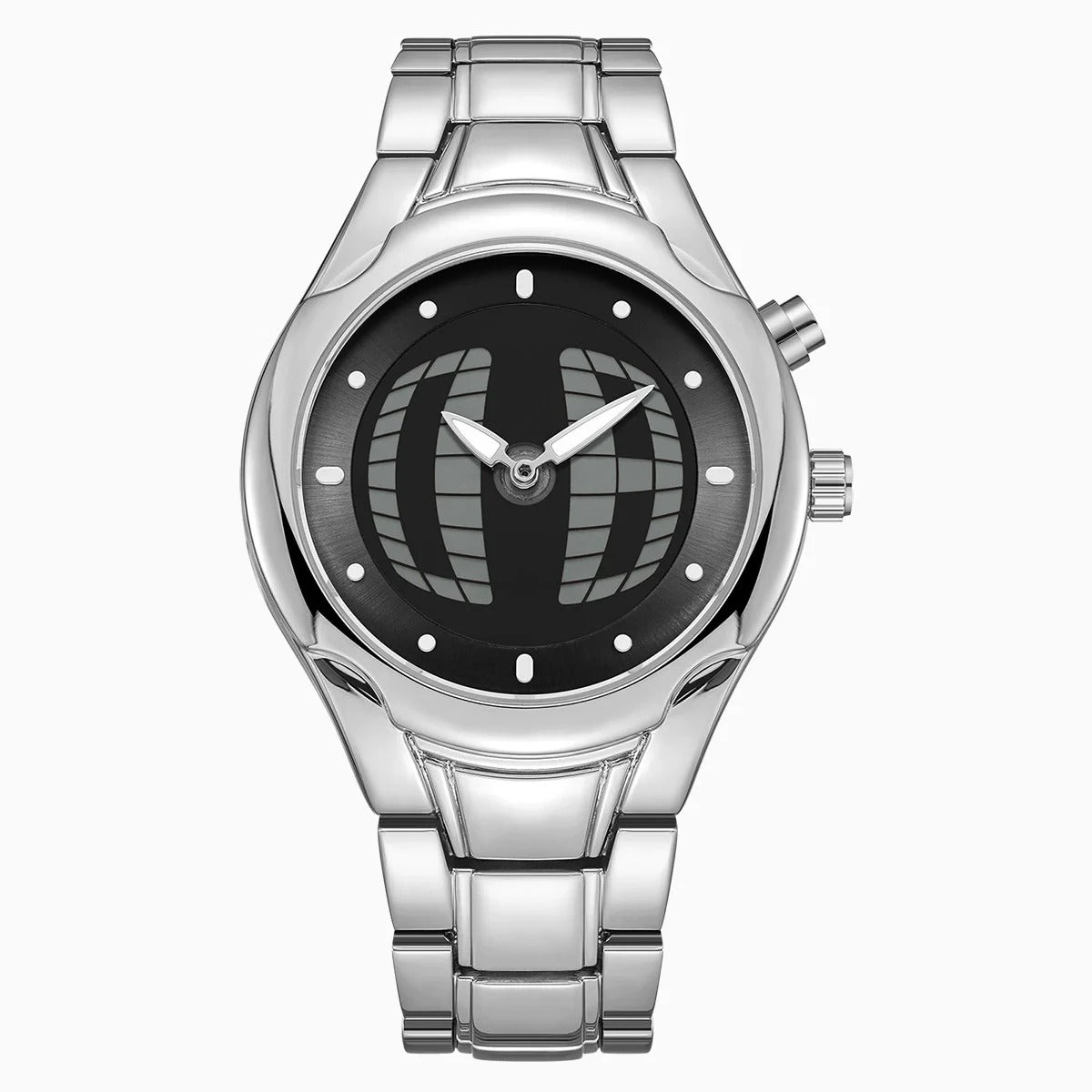 Edelstahl Armbanduhr mit klassischer und digitaler Zeitanzeige "Orologio Da Uomo Retrò Creativo no.3190" - PITANI