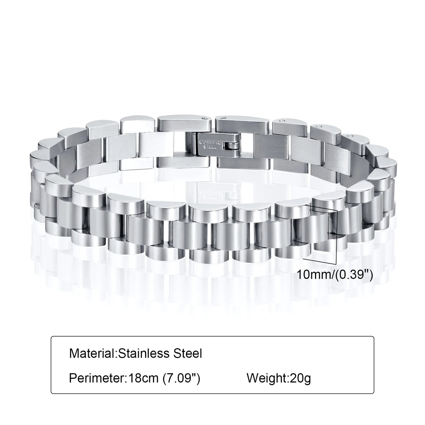 Klasisches Edelstahl Armband "Cinturino classico no.5221" - PITANI