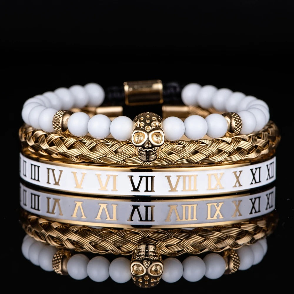 Edelstahl Armband Set "Bracciale Teschio no.532" - PITANI