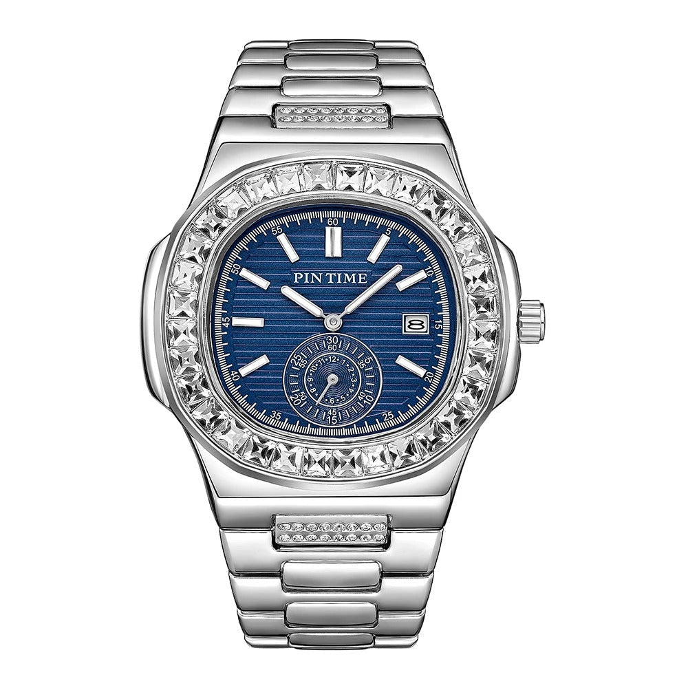 Edelstahl Armbanduhr mit glänzender Lünette "Orologi bella mondo no.4141" - PITANI