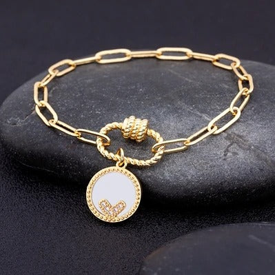 Edelstahl Mond Sterne Armband "Zircone Stella Luna no.545" - PITANI