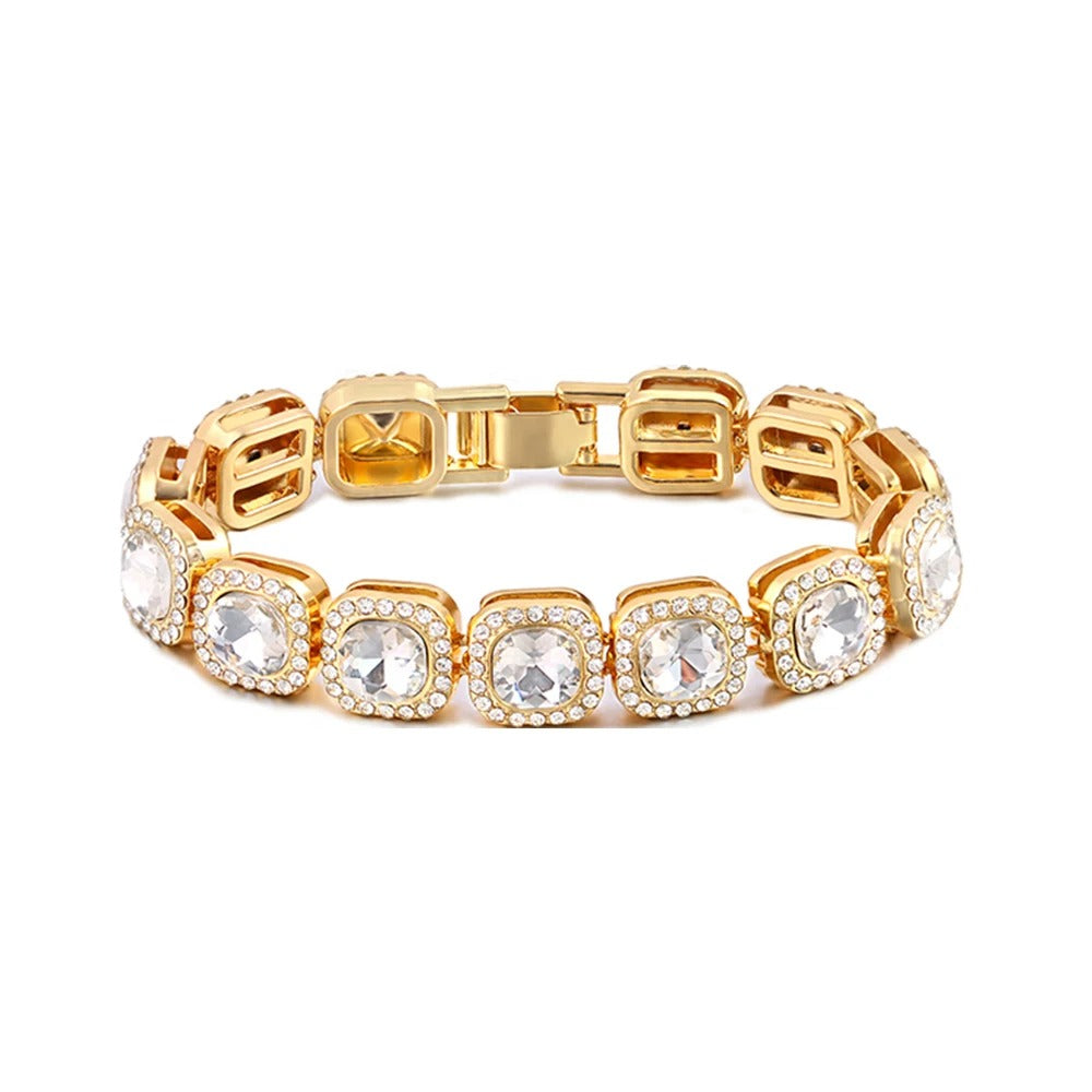 Edelstahl Glitzer Armband "Braccialeto nonloso massiccio no.515" - PITANI