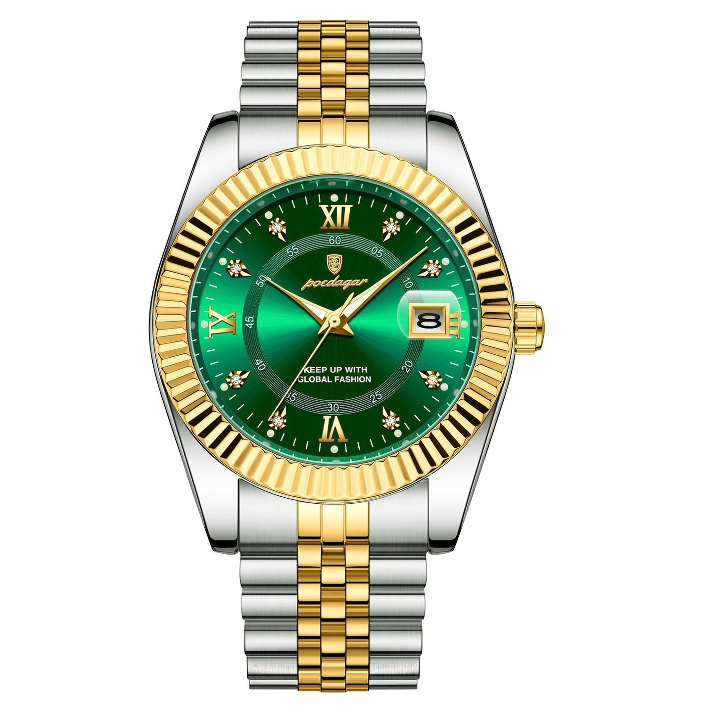 Edelstahl Armbanduhr "Orologio Da Uomo Con Data Luminosa no.424" - PITANI