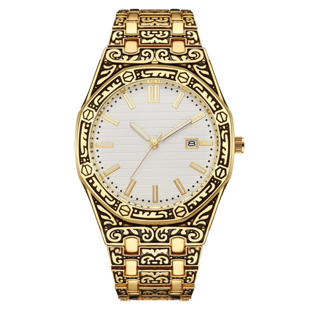 Edelstahl Armbanduhr "Guarda Il Calendario Di Lusso no.421" - PITANI