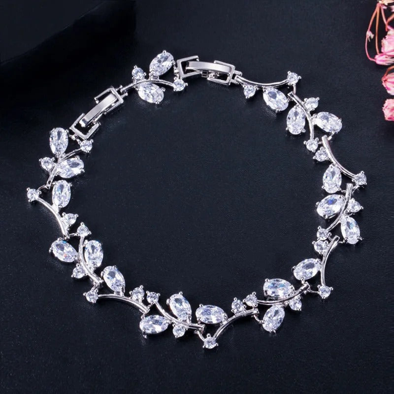 Edelstahl Armband "Elegante Foglia Abbagliante no.552" - PITANI