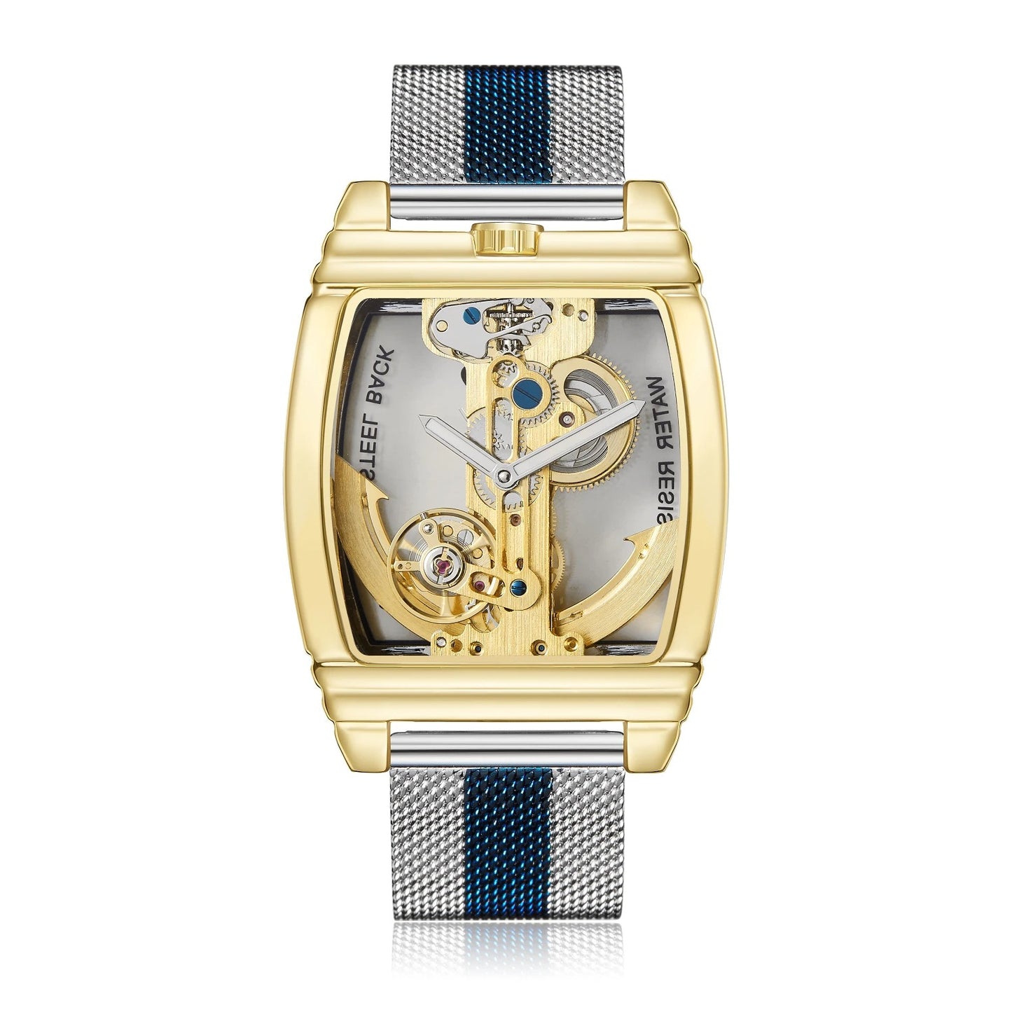 Durchsichtige Glitzer Automatik Armbanduhr "Orologi Meccanici Automatici no.459" - PITANI
