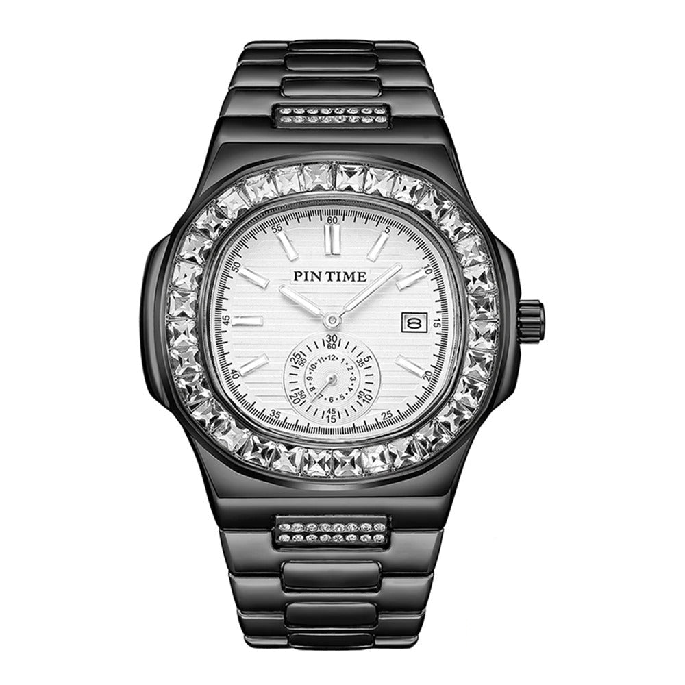 Edelstahl Armbanduhr mit glänzender Lünette "Orologi bella mondo no.4141" - PITANI