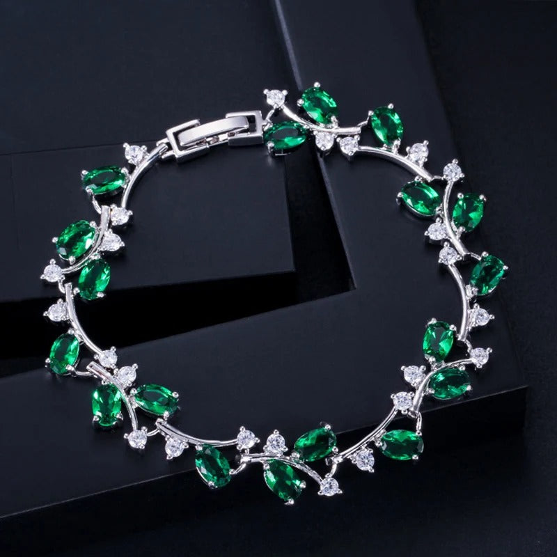 Edelstahl Armband "Elegante Foglia Abbagliante no.552" - PITANI