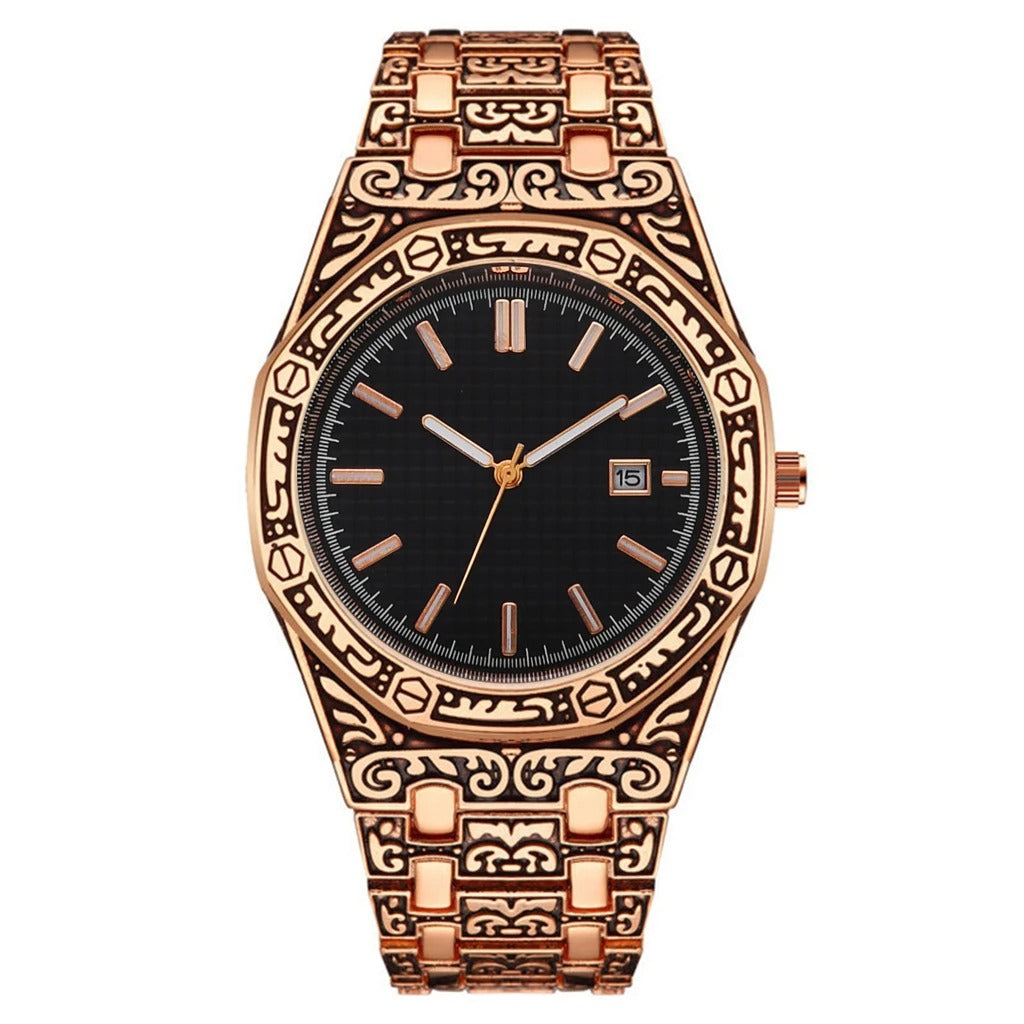 Edelstahl Armbanduhr "Guarda Il Calendario Di Lusso no.421" - PITANI