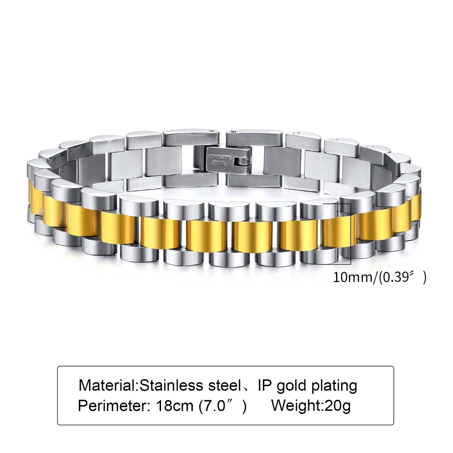 Klasisches Edelstahl Armband "Cinturino classico no.5221" - PITANI