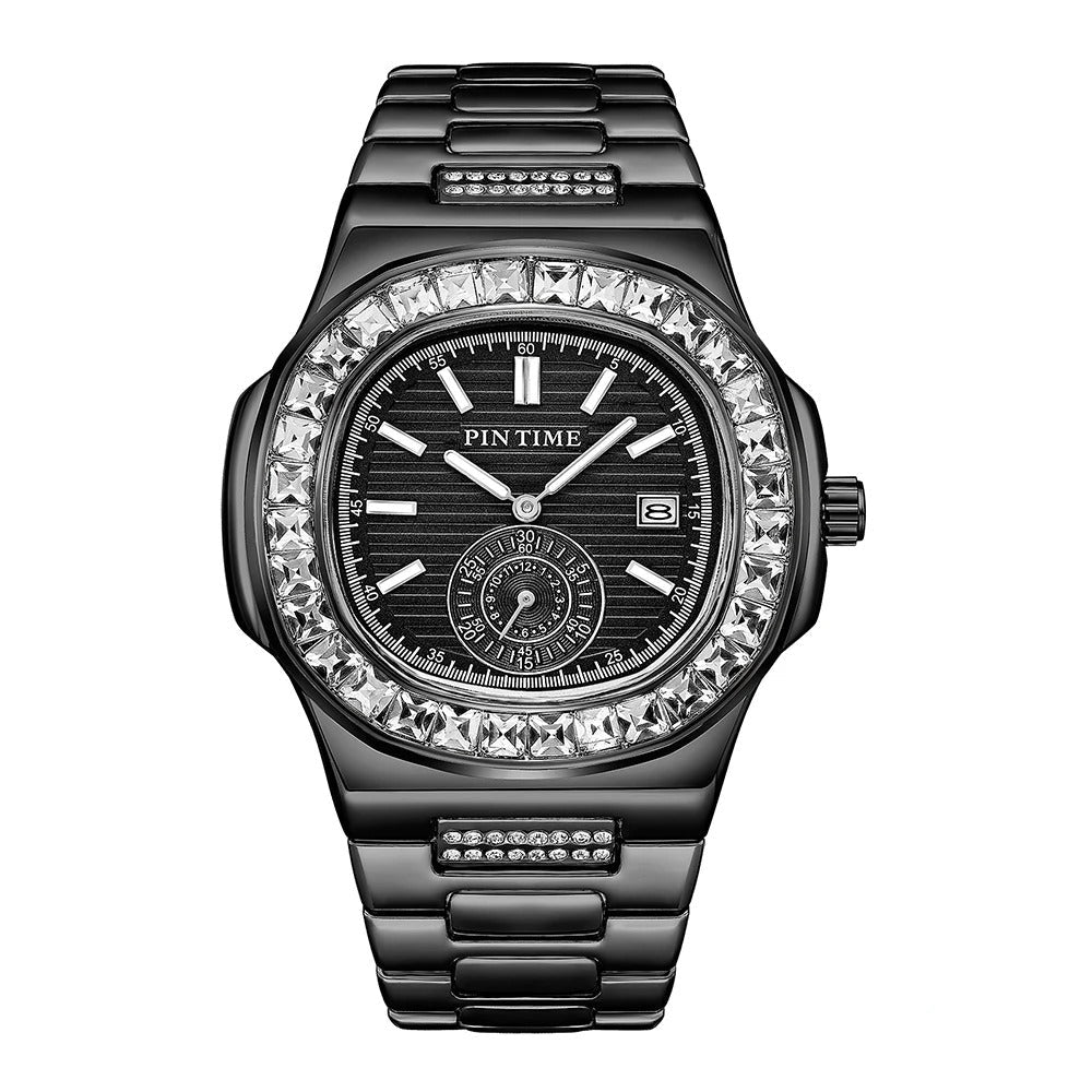 Edelstahl Armbanduhr mit glänzender Lünette "Orologi bella mondo no.4141" - PITANI