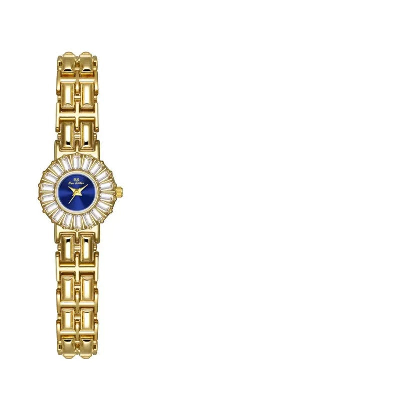 Edelstahl Armbanduhr mit Kristalloptik Lünette "Quarzo Classico Impermeabile no.3172" - PITANI