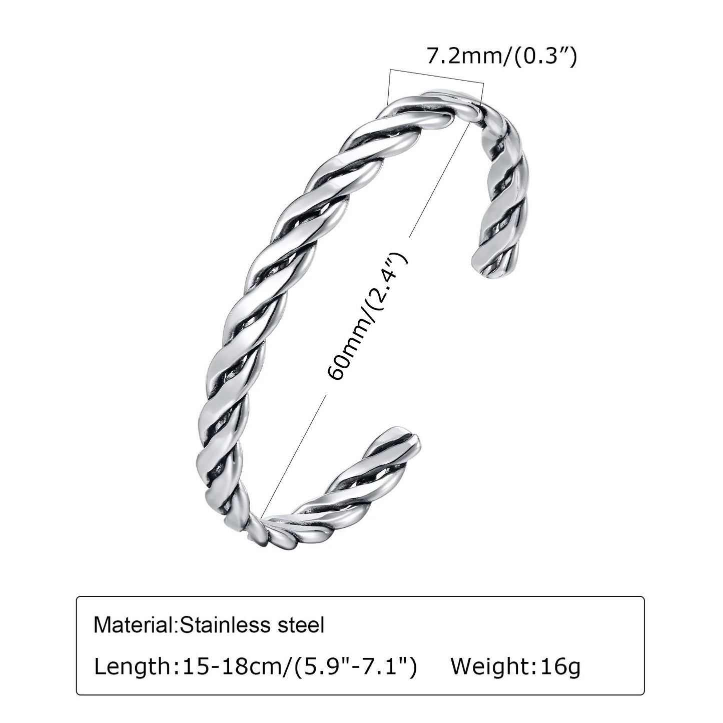 Edelstahl Armreif Armband "no.5204" - PITANI