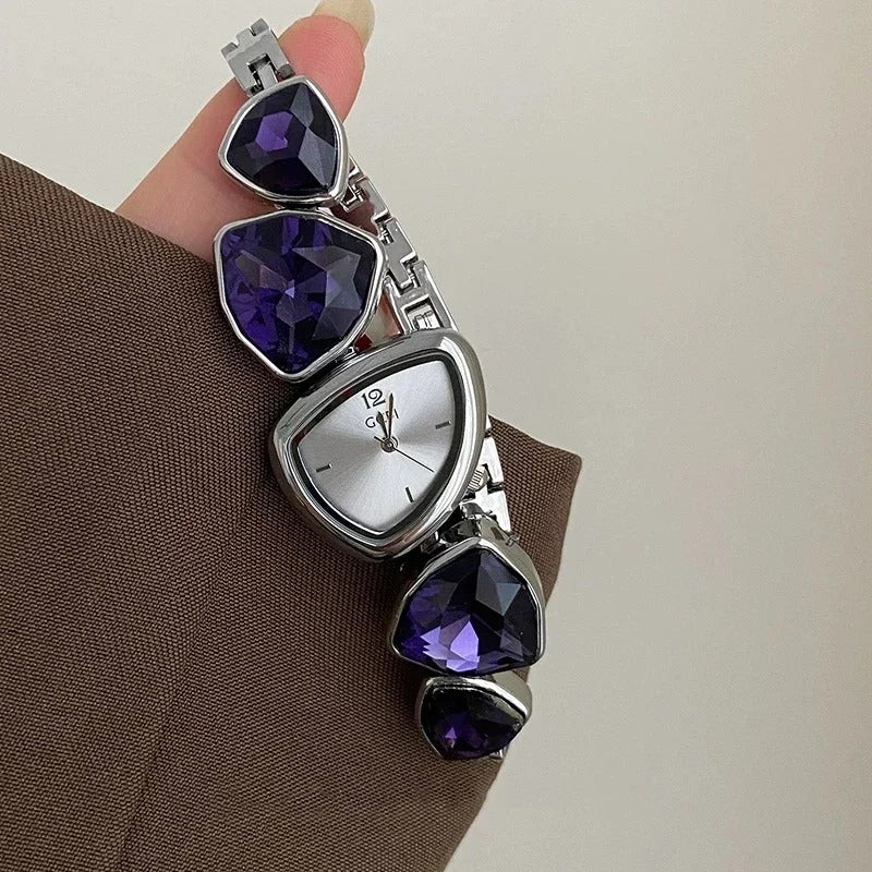 Edelstahl Glitzer Armbanduhr "Orologio Con Bracciale E Diamanti no.157" - PITANI