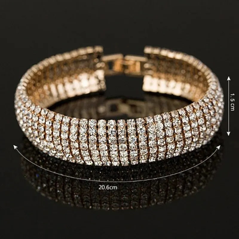 Edelstahl Glitzer Armband "Metallo di cristallo no.511" - PITANI