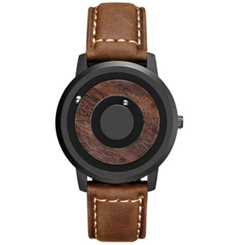 Außergewöhnliche Armbanduhr mit Holzziffernblatt "Orologio Con Trasmissione Magnetica no.449" - PITANI