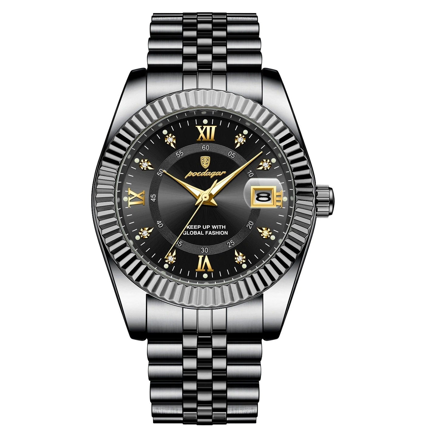 Edelstahl Armbanduhr "Orologio Da Uomo Con Data Luminosa no.424" - PITANI