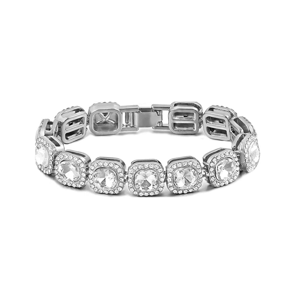 Edelstahl Glitzer Armband "Braccialeto nonloso massiccio no.515" - PITANI