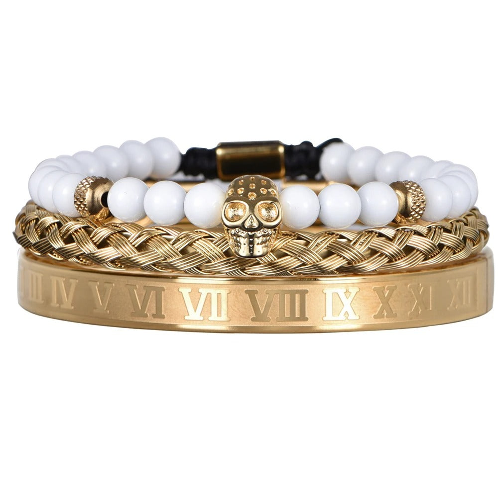 Edelstahl Armband Set "Bracciale Teschio no.532" - PITANI