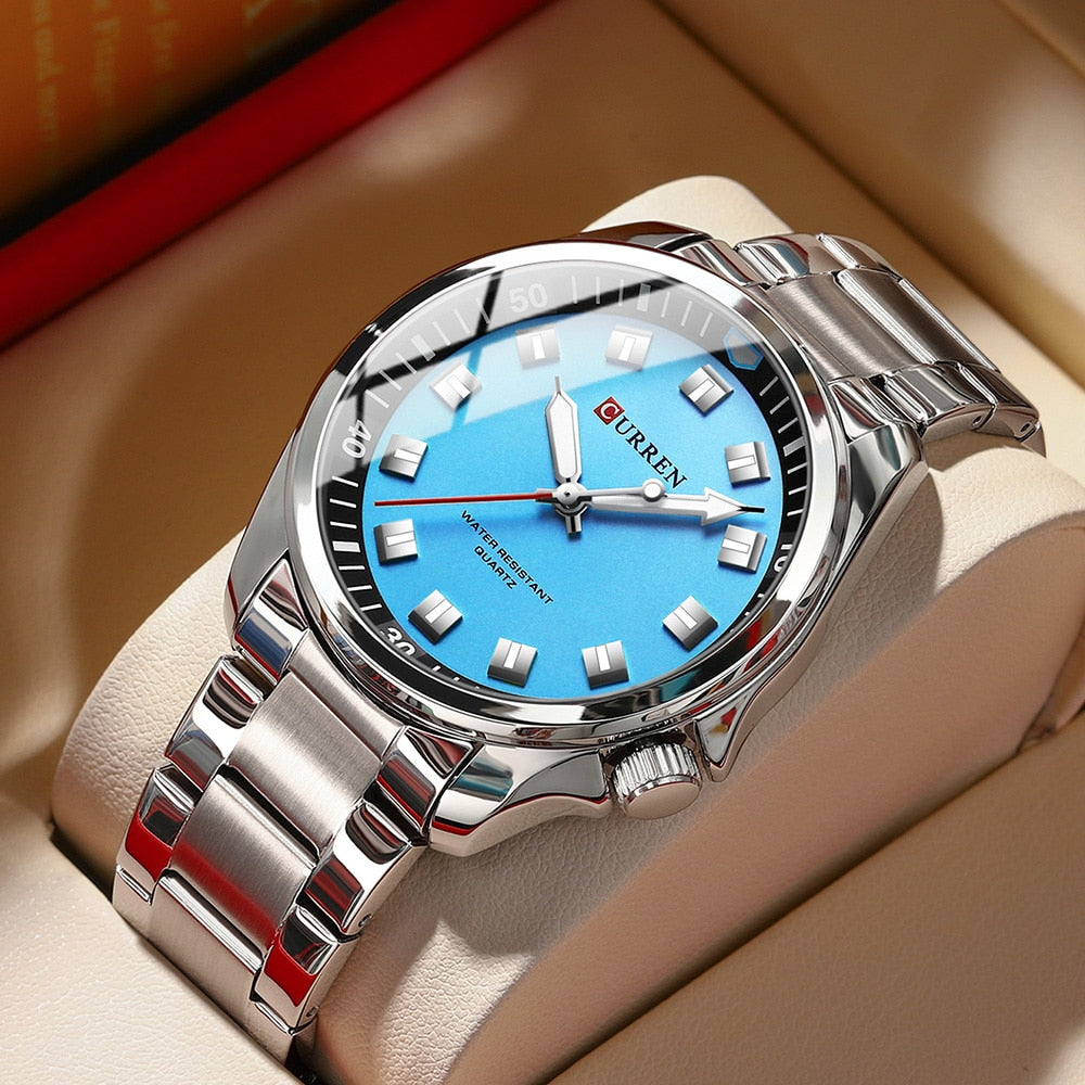 Edelstahl Armbanduhr "Vetro Zaffiro no.409" - PITANI