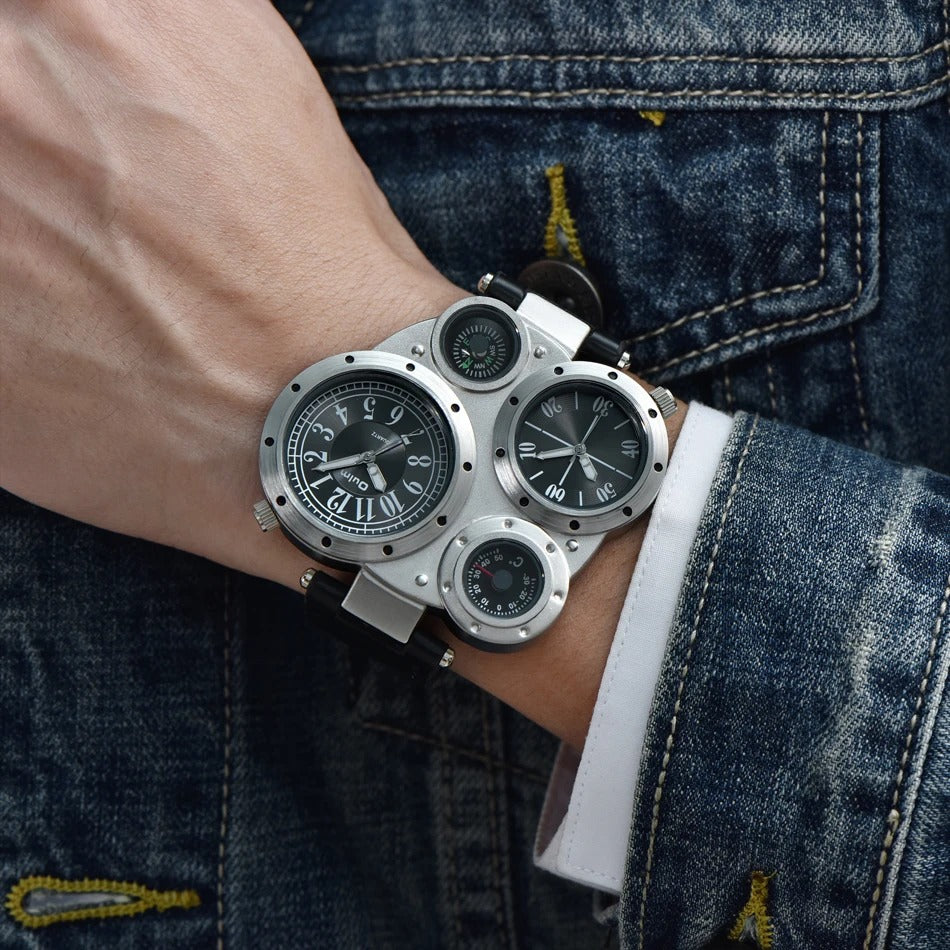 Leder Armbanduhr "Fuso Orario no.825" - PITANI