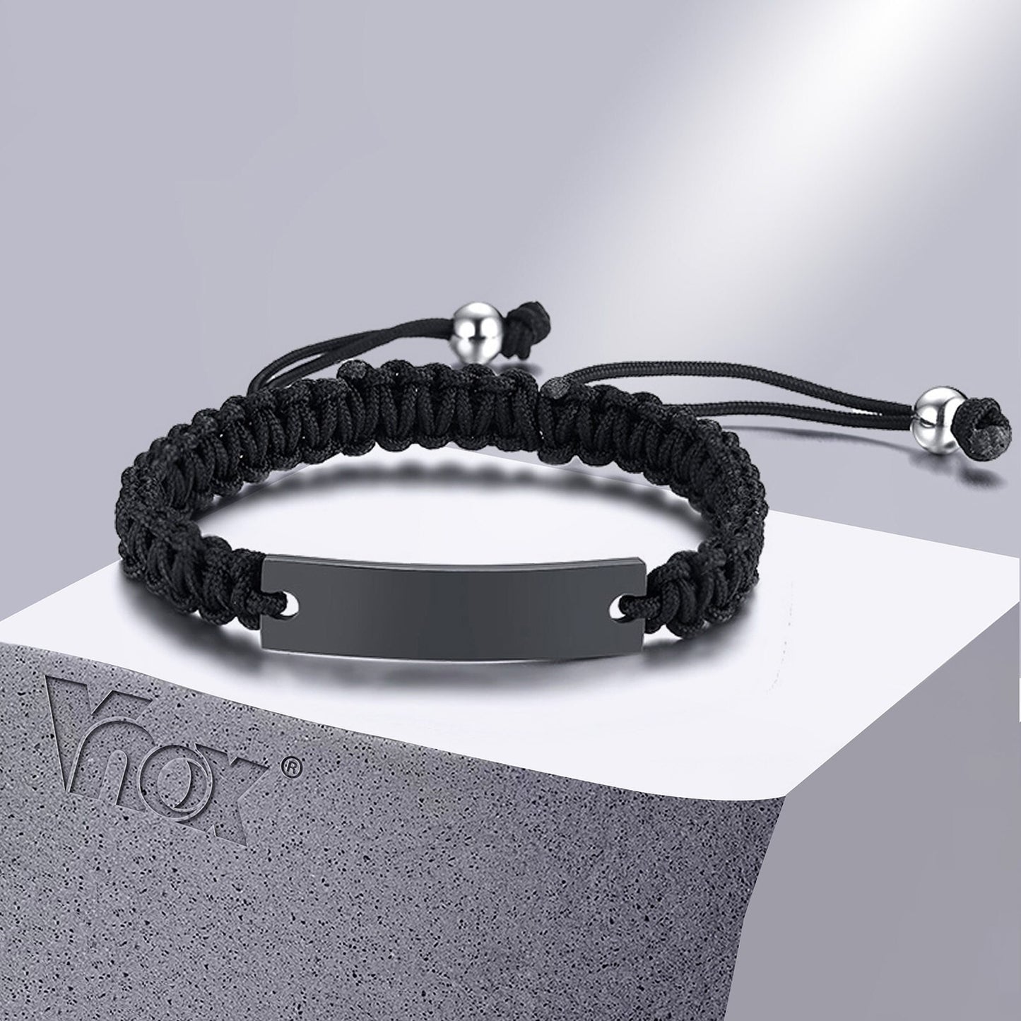 Personalisiertes Edelstahl Armband "Lunghezza regolabile"