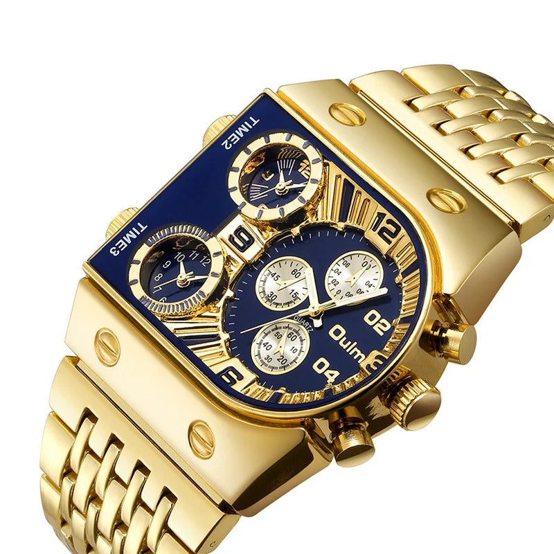 Edelstahl Armbanduhr "Guarda Maschio 3 Volte no.453" - PITANI