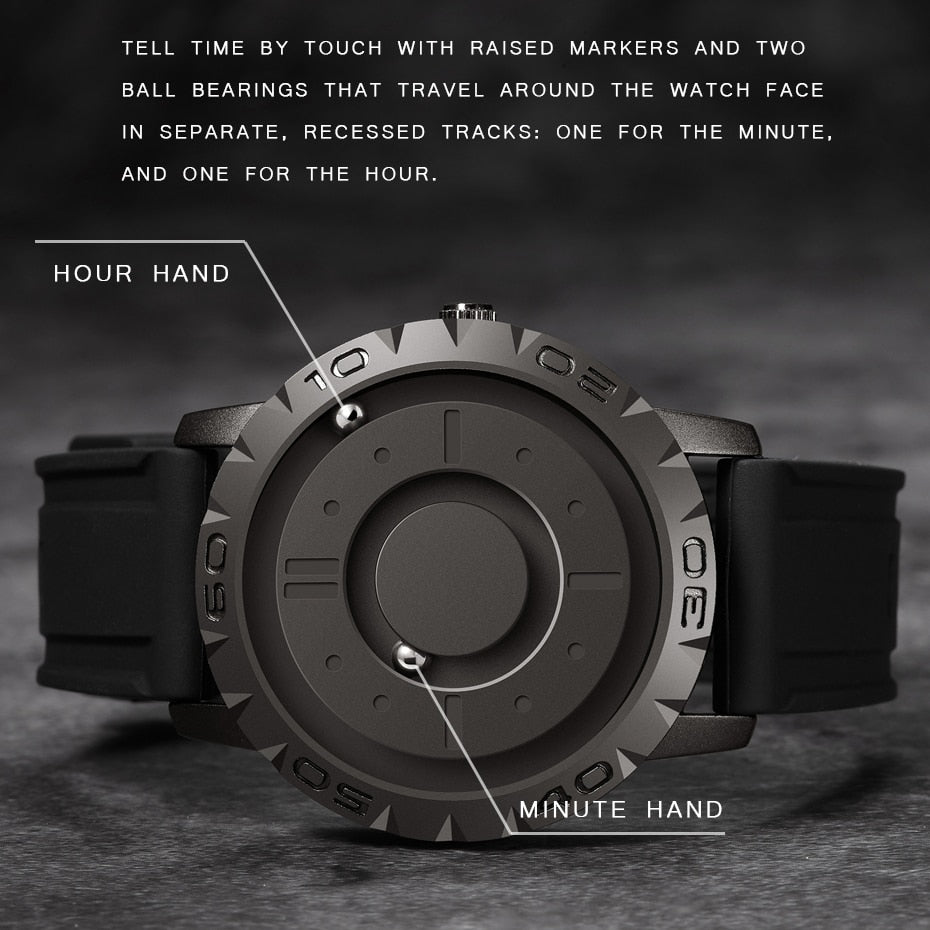 Magnetische Edelstahl Armbanduhr "Insolito no.943" - PITANI
