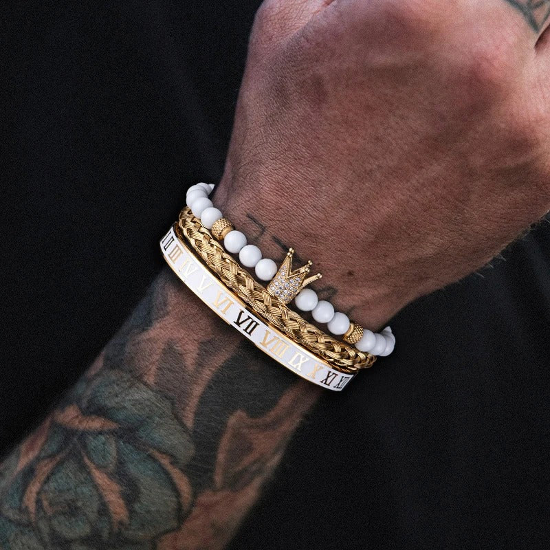 Edelstahl Armband Set "Bracciale Teschio no.532" - PITANI