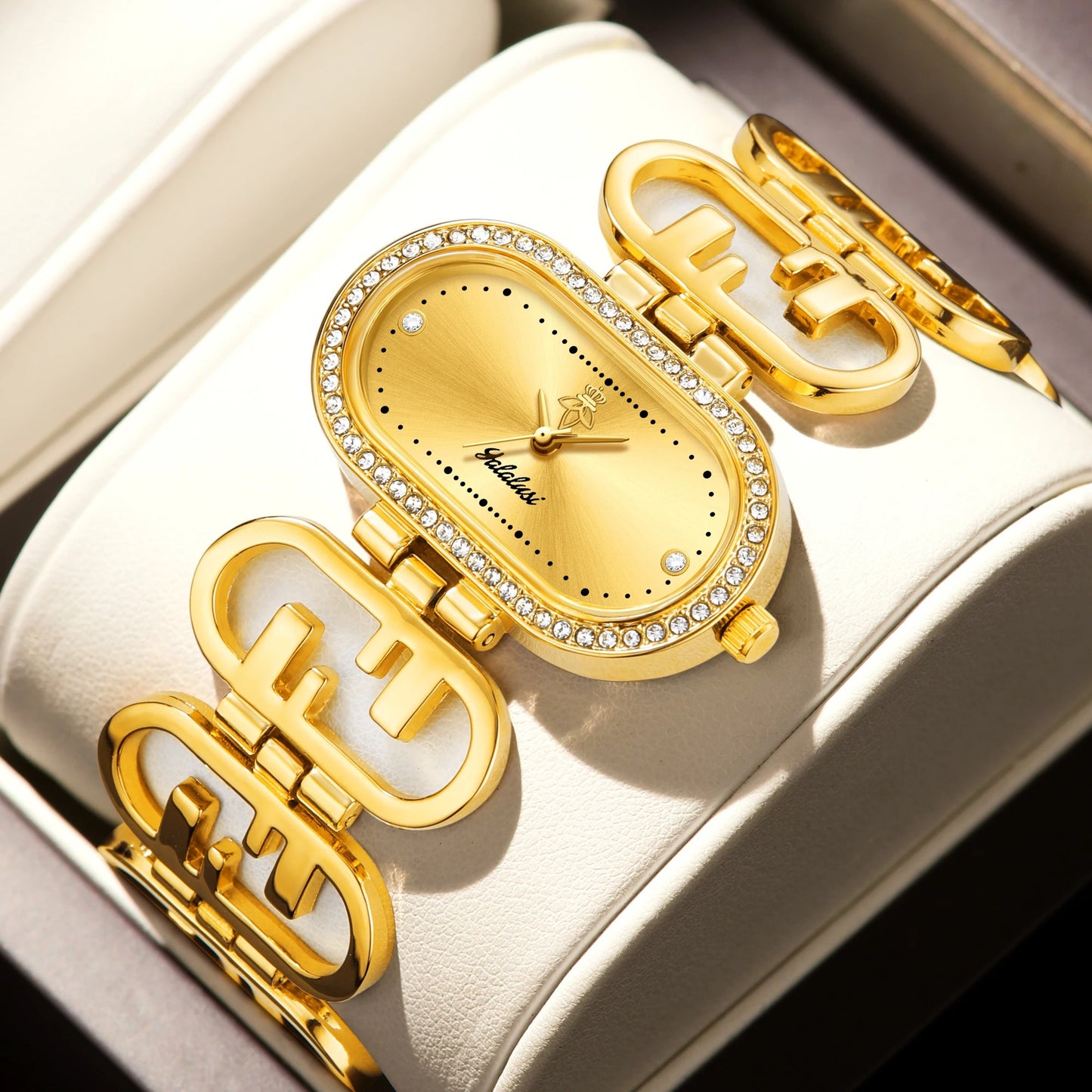 Außergewöhnliche Edelstahl Armbanduhr "Orologi Con Strass Scintillanti no.3136" - PITANI
