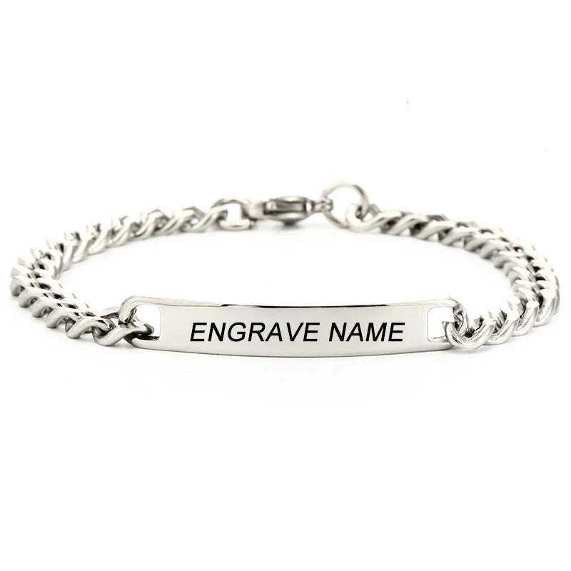 Personalisiertes Edelstahl Armband "Incidere Acciaio Inossidabile no.218" - PITANI