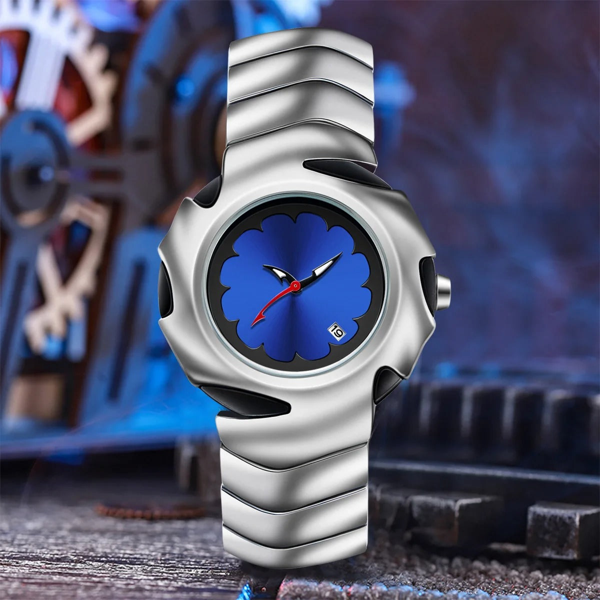 Edelstahl Sägenoptik Armbanduhr "Orologio Orologio Impermeabile no.420" - PITANI