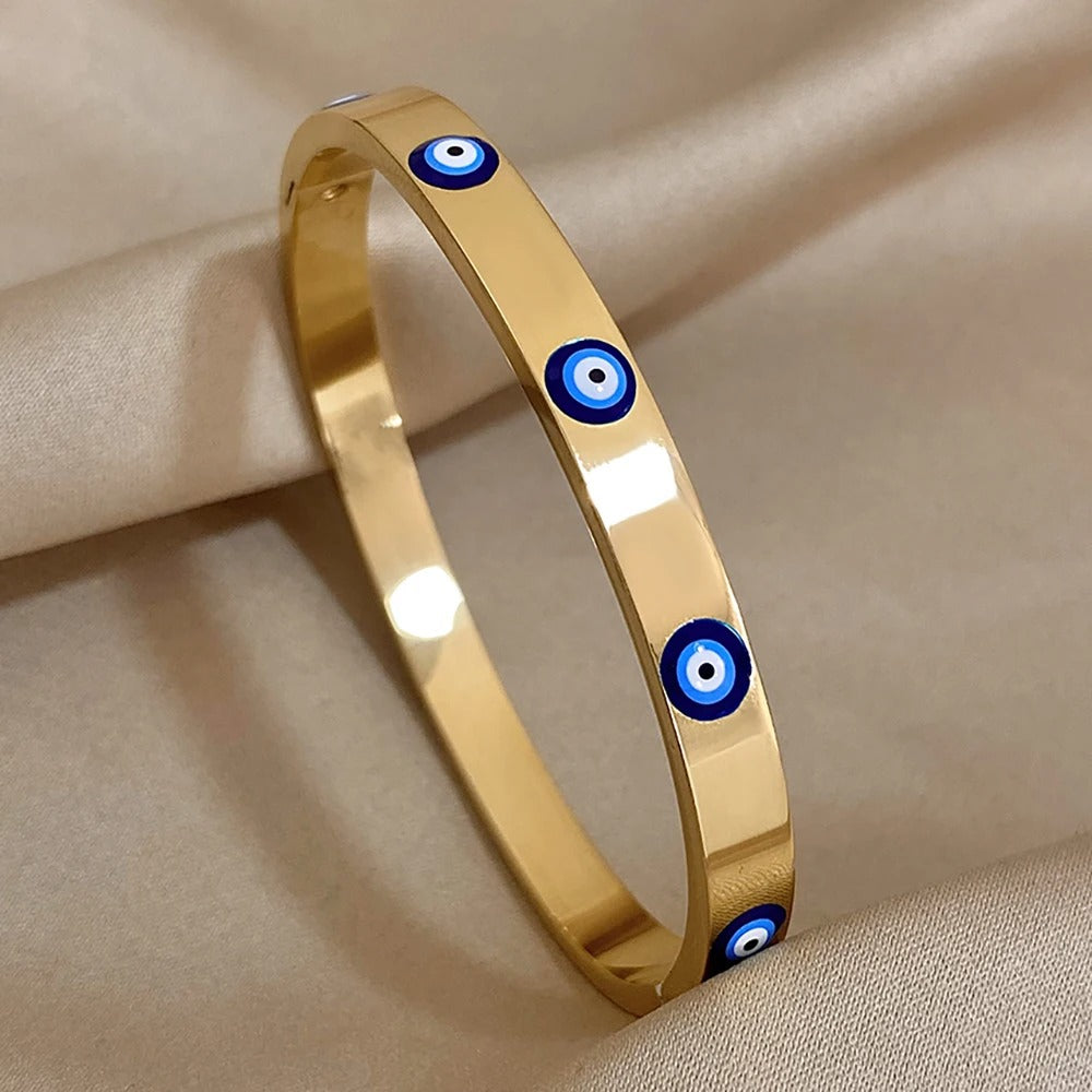 Edelstahl Augen Armband "Occhio Malvagio Inossidabile no.521" - PITANI