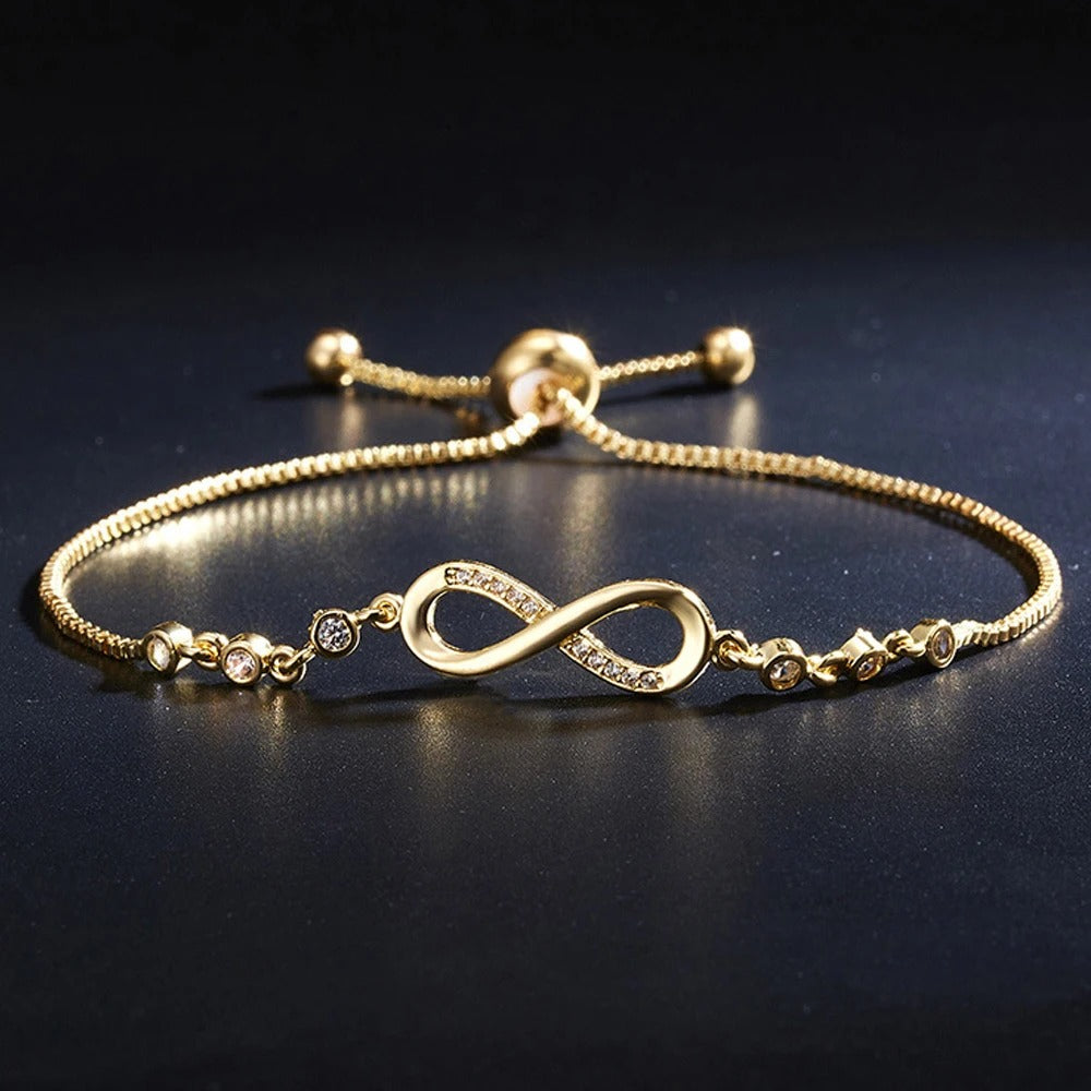 Edelstahl Unendlichkeit Armband "Cristallo infinito no.305" - PITANI