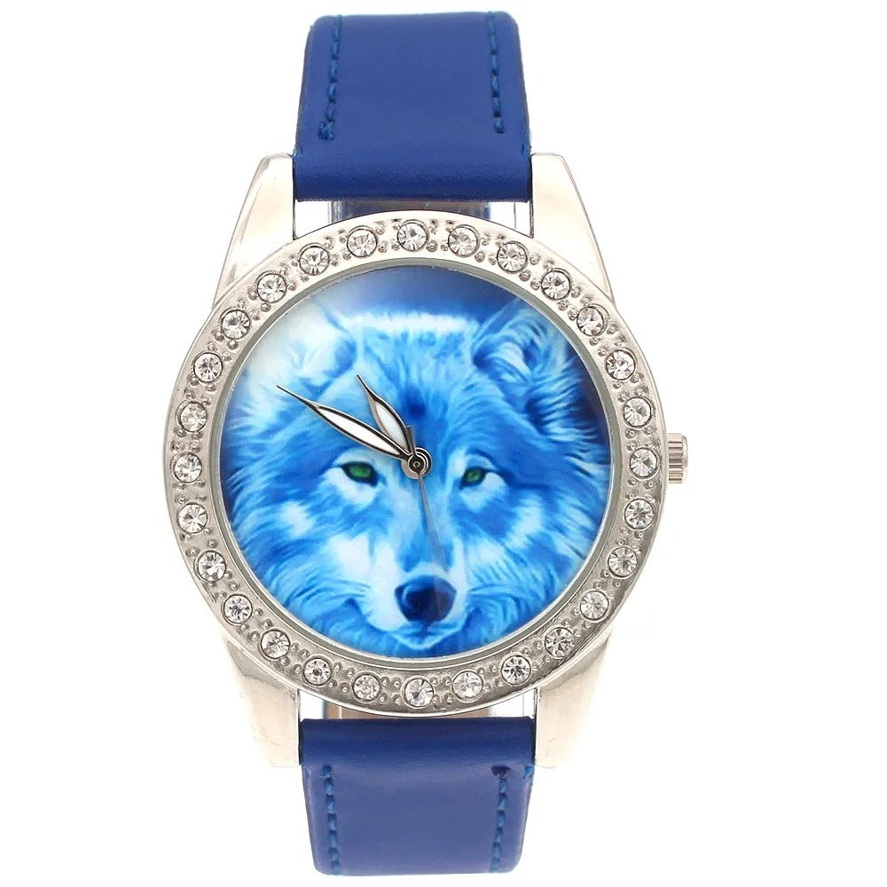 Wolf Leder Armbanduhr "Animale Lupo no. 197" - PITANI