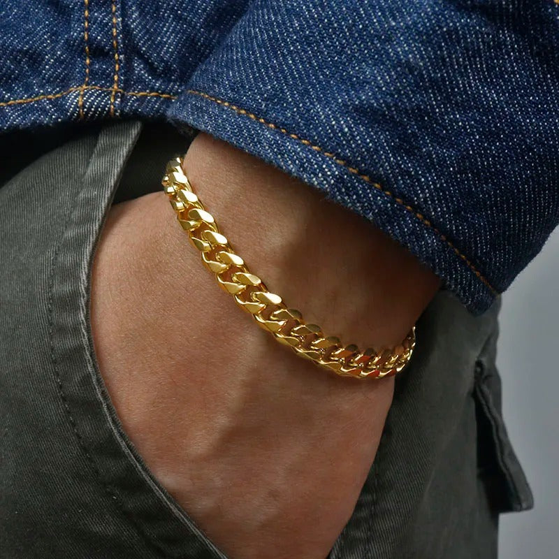 Edelstahl Armband "Bracciale a Catena Cubana no.524" - PITANI