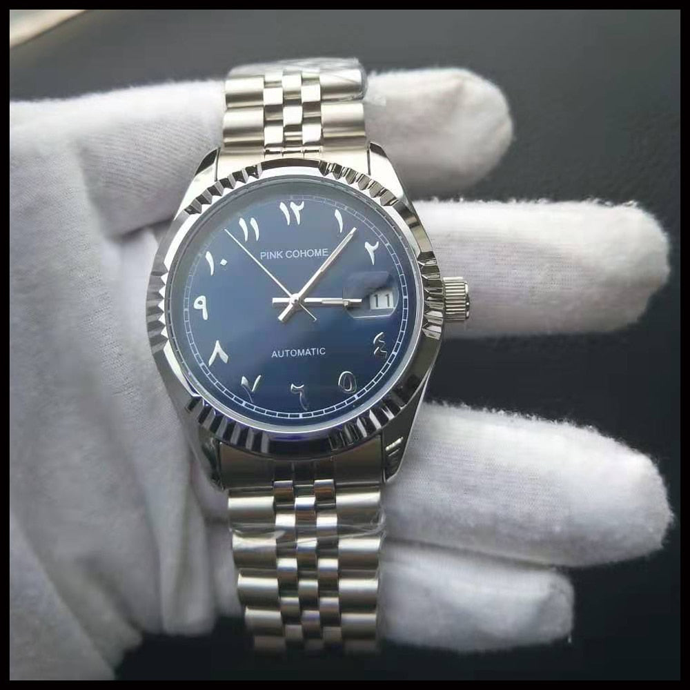 Edelstahl Automatik Armbanduhr "Numerio Arabi no.420“ - PITANI