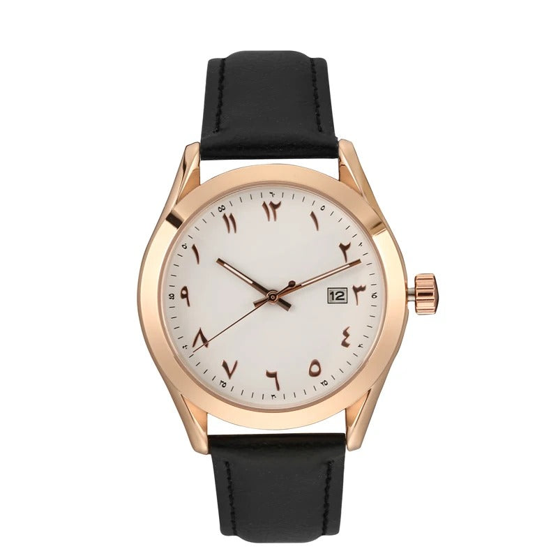 Leder Armbanduhr mit arabischen Zahlen "Numeri Orologi Uomo no.3187" - PITANI