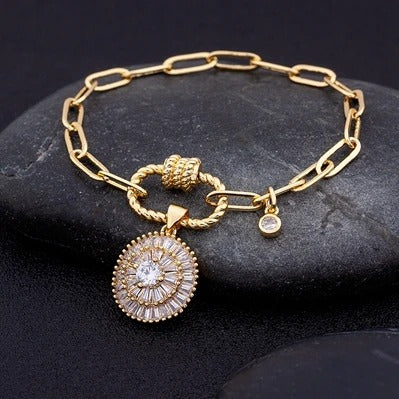 Edelstahl Mond Sterne Armband "Zircone Stella Luna no.545" - PITANI