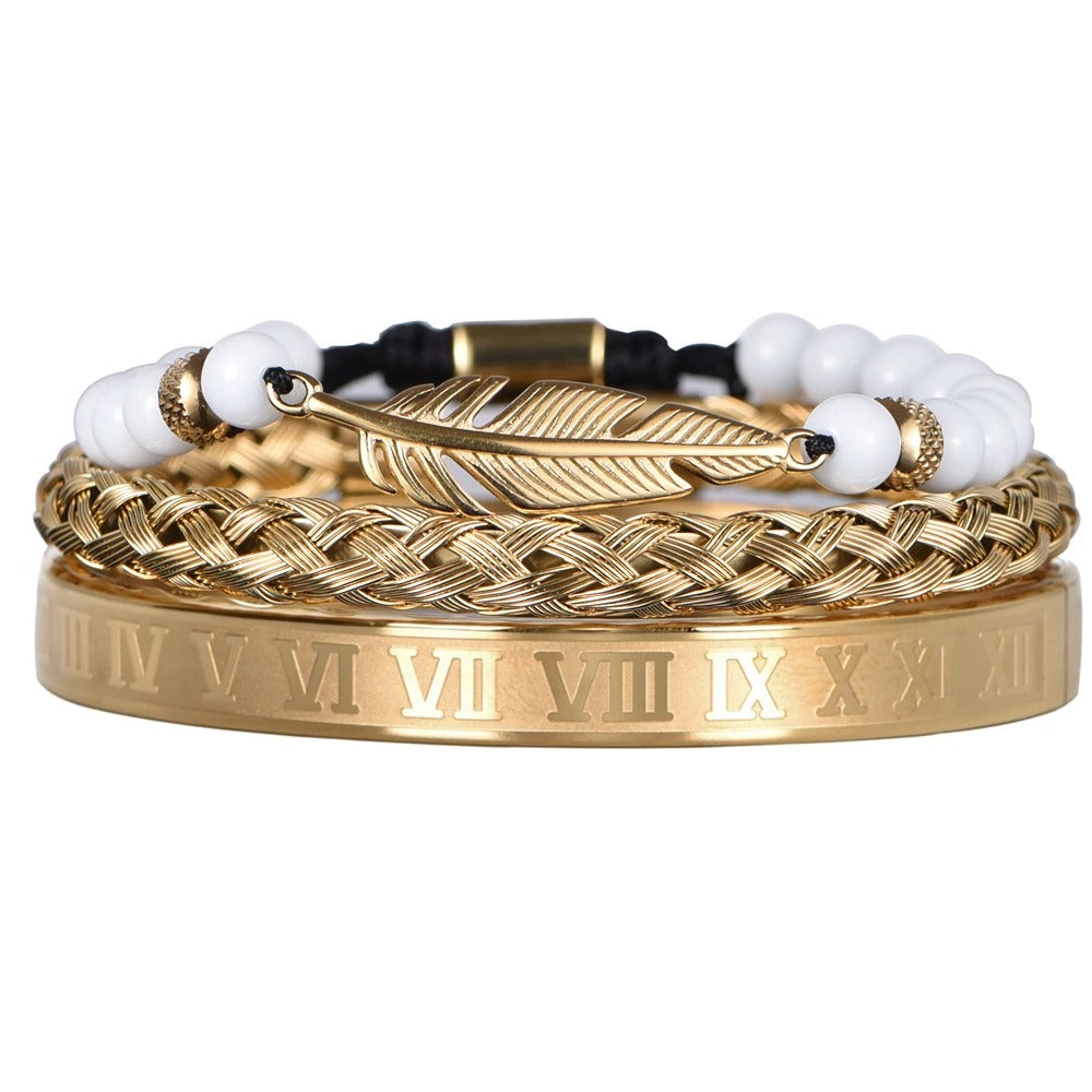Edelstahl Armband Set "Bracciale Teschio no.532" - PITANI